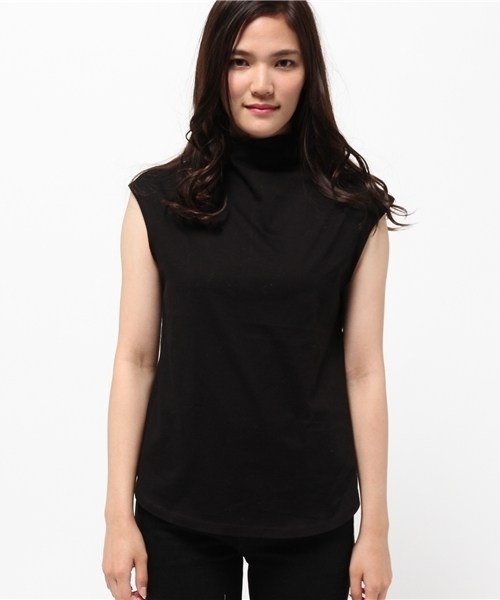 OUTLET(アウトレット)の「【CAPRICIEUX LE'MAGE】ボトルネックフレンチ(Tシャツ/カットソー・レディース・ブラック/キャメル・FREE)」の7枚目の写真