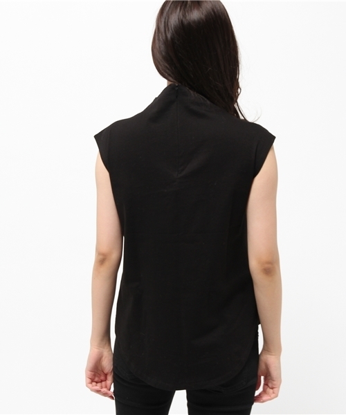 OUTLET(アウトレット)の「【CAPRICIEUX LE'MAGE】ボトルネックフレンチ(Tシャツ/カットソー・レディース・ブラック/キャメル・FREE)」の9枚目の写真