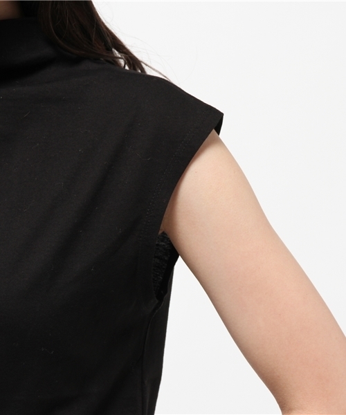 OUTLET(アウトレット)の「【CAPRICIEUX LE'MAGE】ボトルネックフレンチ(Tシャツ/カットソー・レディース・ブラック/キャメル・FREE)」の4枚目の写真