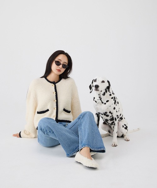 EIMY ISTOIRE（エイミーイストワール）の「スリムフレアデニムパンツ（デニムパンツ・レディース・ライトブルー・25inch/24inch/23inch）」の5枚目の写真