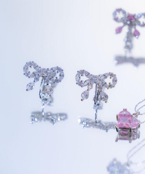JILL by JILL STUART(ジルバイジルスチュアート)の「◇Cubic リボンイヤリング(イヤリング・レディース・ピンク/シルバー・FREE)」の22枚目の写真