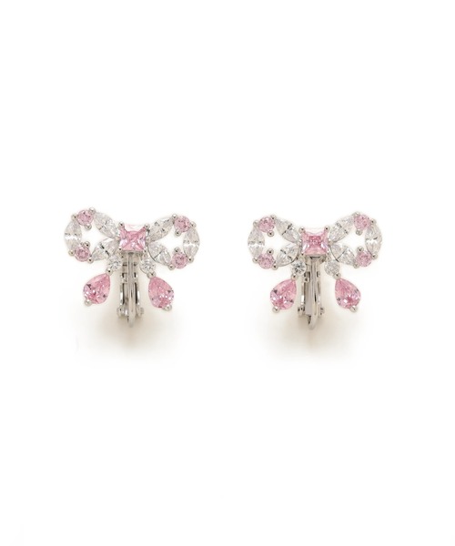 JILL by JILL STUART(ジルバイジルスチュアート)の「◇Cubic リボンイヤリング(イヤリング・レディース・ピンク/シルバー・FREE)」の10枚目の写真