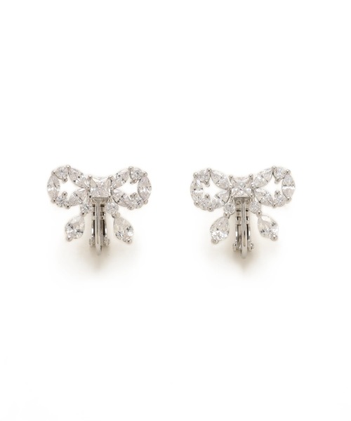 JILL by JILL STUART(ジルバイジルスチュアート)の「◇Cubic リボンイヤリング(イヤリング・レディース・ピンク/シルバー・FREE)」の9枚目の写真