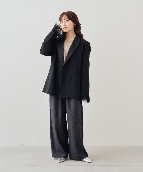 MEDE19F（メデジュウキュウ）の「ＭＥＤＥ１９Ｆ　チュールギャザーカフス〈ブラック〉（アームカバー・レディース・ブラック・ONE SIZE）」の4枚目の写真