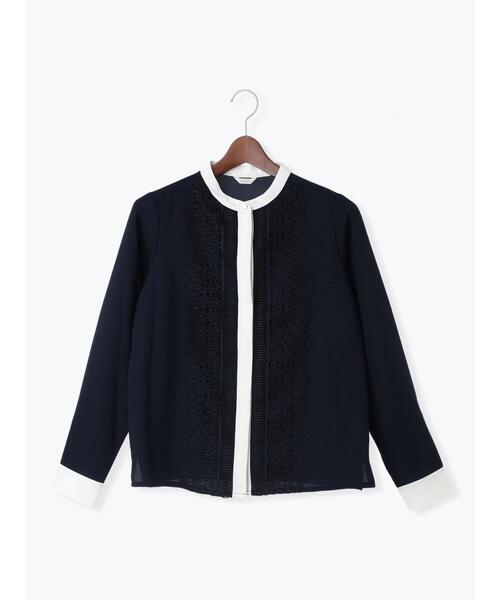 Te chichi（テチチ）の「フロントレースブラウス（シャツ/ブラウス・レディース・ネイビー/ブルー/グレー・F）」の19枚目の写真