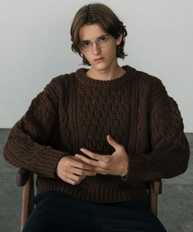 LURAKU(ルラク)の【LURAKU】Wool Heavy Cable Knit / ウールヘビーケーブルニット(ニット/セーター)