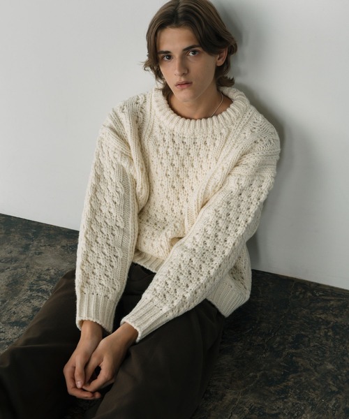 INVERLAN ケーブルニットセーター INVERLAN ケーブルニットセーター RANAN（ラナン） ニット セーター