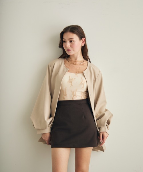 Lunea（ルネア）の「タックミニスカート（スカート）」 - WEAR