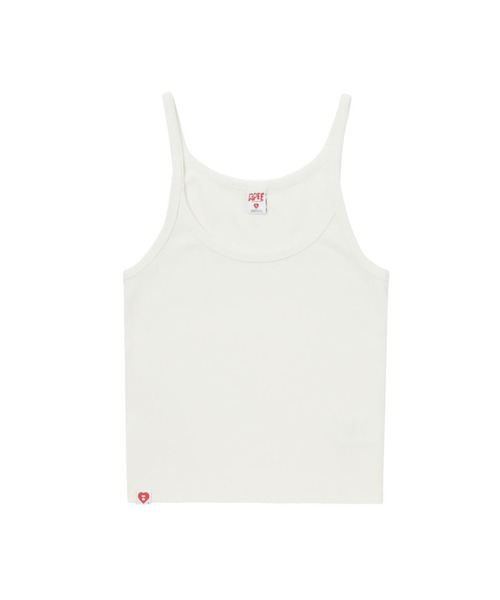 APEE BY A BATHING APE(エイピーバイアベイシングエイプ)の「APEE EMBROIDERY CAMISOLE(キャミソール・レディース・ピンク/アイボリー/ブラック・X-SMALL/SMALL)」の1枚目の写真