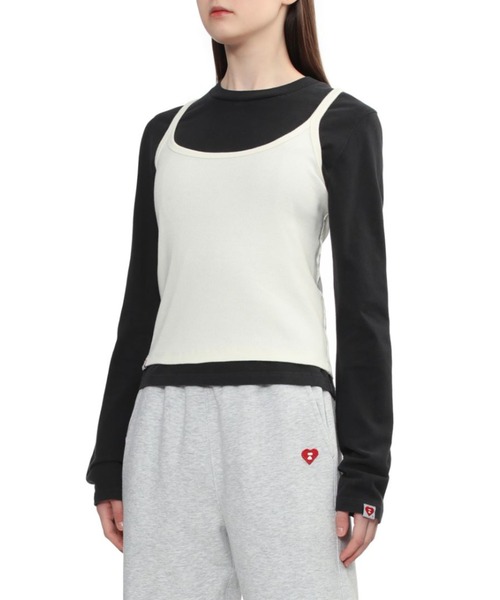 APEE BY A BATHING APE(エイピーバイアベイシングエイプ)の「APEE EMBROIDERY CAMISOLE(キャミソール・レディース・ピンク/アイボリー/ブラック・X-SMALL/SMALL)」の7枚目の写真