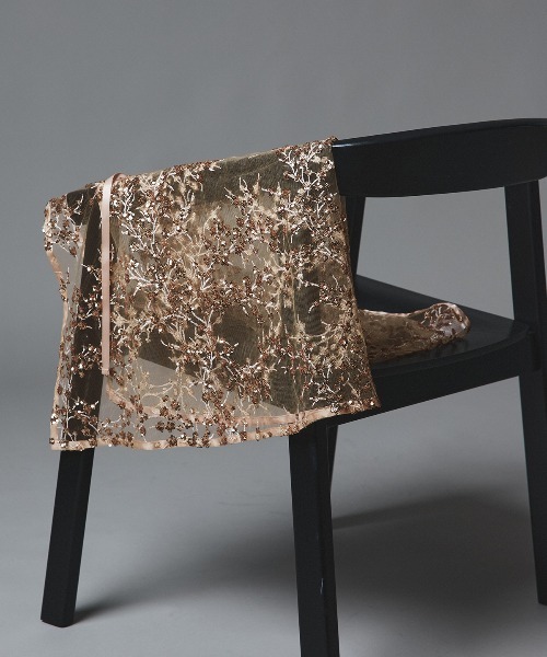 W:Huku(フーク)の「フラワー スパンコール ラップ スカート / Flower Sequined Wrap Skirt(スカート・レディース・ブラック/シルバー/ゴールド/ネイビー・FREE)」の19枚目の写真