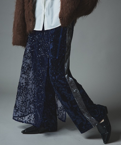 W:Huku(フーク)の「フラワー スパンコール ラップ スカート / Flower Sequined Wrap Skirt(スカート・レディース・ブラック/シルバー/ゴールド/ネイビー・FREE)」の22枚目の写真