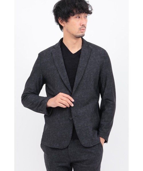 HIGH STREET(ハイストリート)の「ヒートパフォーマージャケット(テーラードジャケット・メンズ・ネイビー/グレー/ブラック・LARGE/LL/MEDIUM)」の1枚目の写真