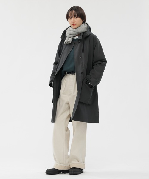 MHL.(エムエイチエル)の「MHL BRUSHED SCARF(ストール/ショール・レディース・イエロー系その他3/ネイビー系1/グレー系その他・FREE)」の5枚目の写真