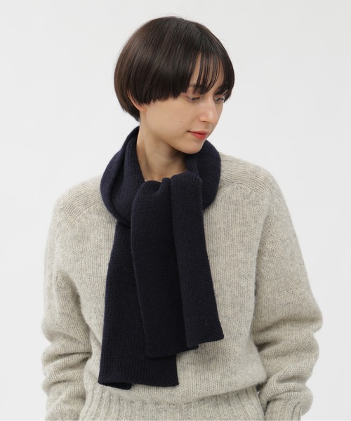 MHL.(エムエイチエル)の「MHL BRUSHED SCARF(ストール/ショール・レディース・イエロー系その他3/ネイビー系1/グレー系その他・FREE)」の6枚目の写真