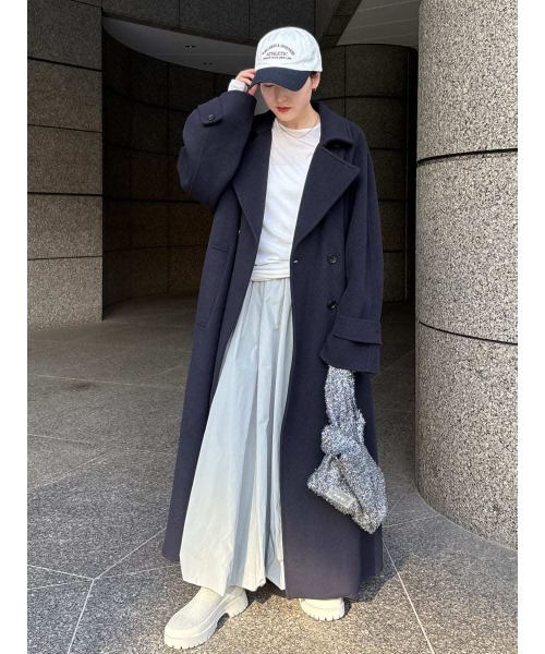 emmi(エミ)の「Mt.Breath WoolRクルーネックトップス(Tシャツ/カットソー・レディース・オフホワイト/ブラック/ライトブルー・F)」の10枚目の写真