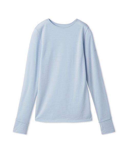 emmi(エミ)の「Mt.Breath WoolRクルーネックトップス(Tシャツ/カットソー・レディース・オフホワイト/ブラック/ライトブルー・F)」の12枚目の写真
