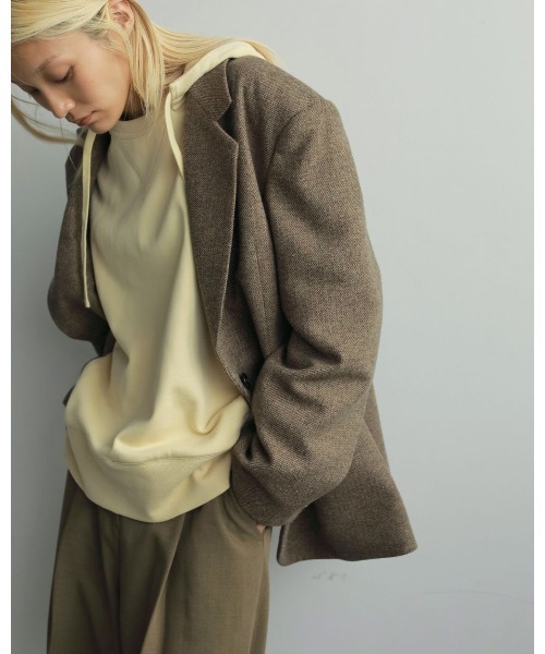 anuke Herringbone Wool Jacket（その他アウター）｜anuke（アンヌーク