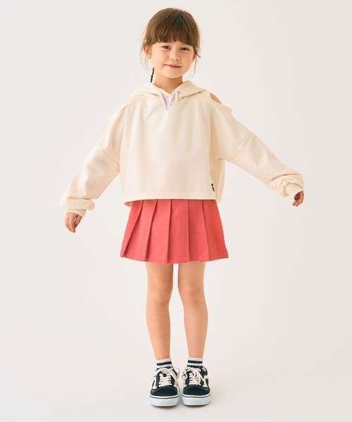 minimal（ミニマル）の「細コールラップパンツ（スカート・キッズ・ラベンダー/チャコール/アイボリー/スモークピンク・100cm/120cm/110cm/130cm/140cm/90cm）」の16枚目の写真