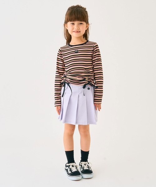 minimal（ミニマル）の「細コールラップパンツ（スカート・キッズ・ラベンダー/チャコール/アイボリー/スモークピンク・100cm/120cm/110cm/130cm/140cm/90cm）」の19枚目の写真