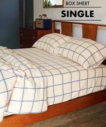 journal standard Furniture (ジャーナルスタンダードファニチャー)のBILLY BOX SHEET S ボックスシーツ シングル(インテリア雑貨)