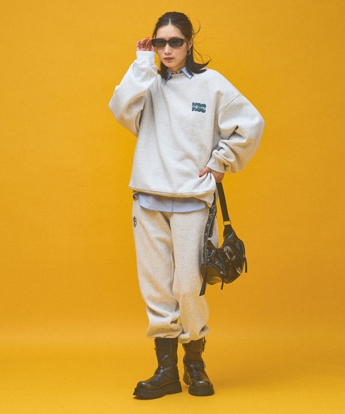 Kappa（カッパ）の「≪Kappa×and ST ウェルネスクラブ≫レギュラーフィットスウェットパンツ (ユニセックス)（スウェットパンツ・レディース・ブルー/ブラック/ホワイト・MEDIUM/LARGE/SMALL）」の9枚目の写真