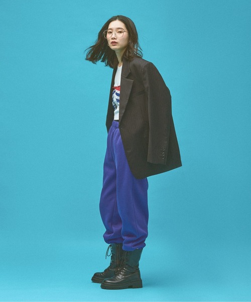 Kappa（カッパ）の「≪Kappa×and ST ウェルネスクラブ≫レギュラーフィットスウェットパンツ (ユニセックス)（スウェットパンツ・レディース・ブルー/ブラック/ホワイト・MEDIUM/LARGE/SMALL）」の19枚目の写真