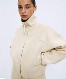 PARTIMENTO WOMEN（パルティメントウィメン）の「ラインジャージトラックトップ_アイボリー（ナイロンジャケット）」