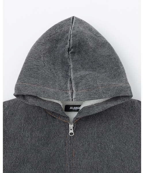 XLARGE KIDS(エクストララージキッズ)の「ケミカルデニムブルゾン(ブルゾン・キッズ・ブルー/ブラック・90cm/140cm/130cm/110cm/120cm/100cm)」の4枚目の写真