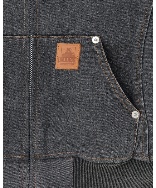 XLARGE KIDS(エクストララージキッズ)の「ケミカルデニムブルゾン(ブルゾン・キッズ・ブルー/ブラック・90cm/140cm/130cm/110cm/120cm/100cm)」の5枚目の写真