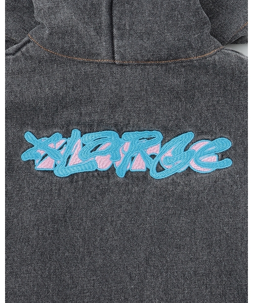 XLARGE KIDS(エクストララージキッズ)の「ケミカルデニムブルゾン(ブルゾン・キッズ・ブルー/ブラック・90cm/140cm/130cm/110cm/120cm/100cm)」の7枚目の写真