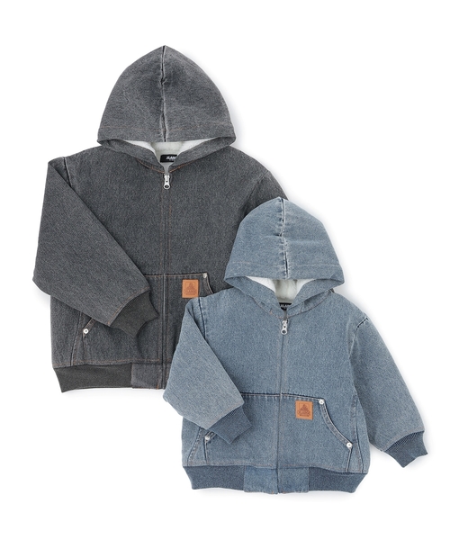 XLARGE KIDS(エクストララージキッズ)の「ケミカルデニムブルゾン(ブルゾン・キッズ・ブルー/ブラック・90cm/140cm/130cm/110cm/120cm/100cm)」の10枚目の写真