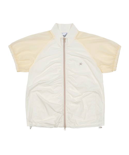 THECOLDESTMOMENT(ザコールデストモーメント)の「(w) TCM shirring half windstoper (ivory/beige)(ナイロンジャケット・レディース・その他・MEDIUM/LARGE)」の2枚目の写真