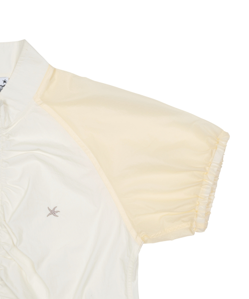 THECOLDESTMOMENT(ザコールデストモーメント)の「(w) TCM shirring half windstoper (ivory/beige)(ナイロンジャケット・レディース・その他・MEDIUM/LARGE)」の4枚目の写真