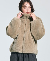 coca（coca） | フェイクファースタンドカラーブルゾン(ブルゾン)