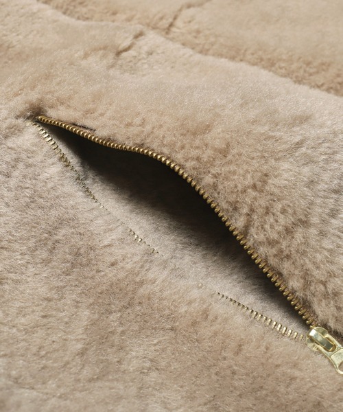 セール】フェイクファースタンドカラーブルゾン（ブルゾン）｜coca