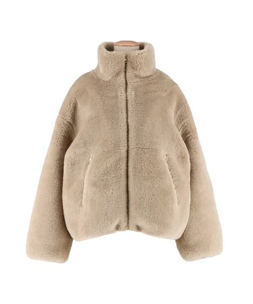 セール】フェイクファースタンドカラーブルゾン（ブルゾン）｜coca