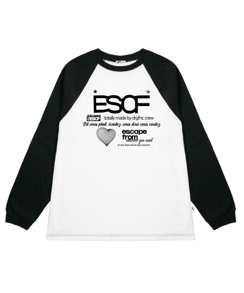 ESCAPEFROM(エスケープフロム)の「ブラックハートクルーコレクションプリントロングスリーブブラック(Tシャツ/カットソー・レディース・その他・MEDIUM/LARGE/SMALL)」の2枚目の写真