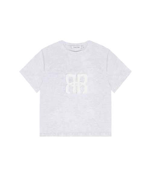 ROCKCAKE（ロックケーキ）の「Square Logo Denim Top - White Melange（Tシャツ/カットソー・レディース・その他・SMALL）」の2枚目の写真