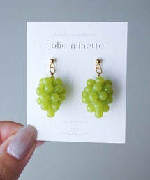jolie minette/ぶどうピアス/アレルギー対応