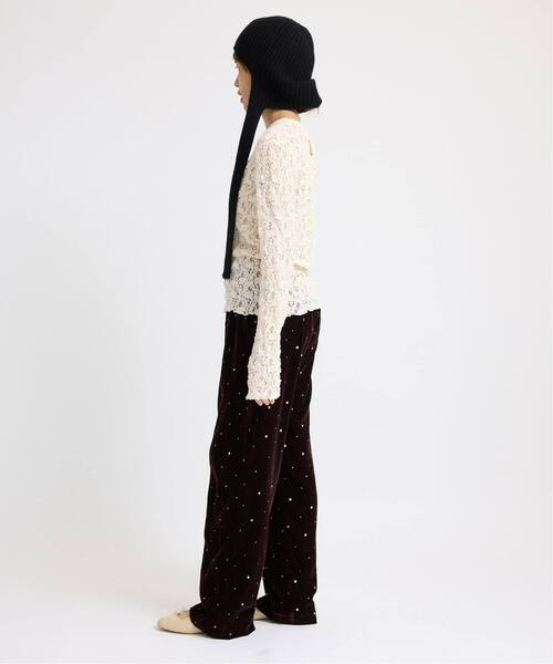 IENA（イエナ）の「《追加2》Flowerストレッチレースプルオーバー（Tシャツ/カットソー・レディース・アイボリー/グレー/ブラック・FREE）」の18枚目の写真