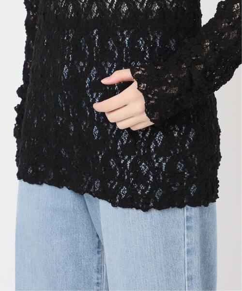 追加2》Flowerストレッチレースプルオーバー（Tシャツ/カットソー