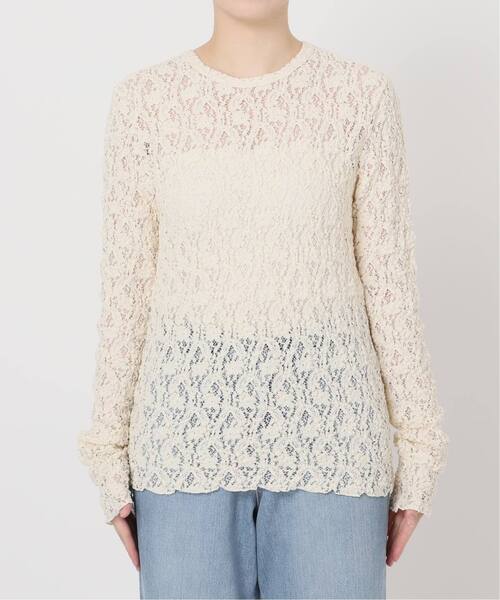 追加2》Flowerストレッチレースプルオーバー（Tシャツ/カットソー