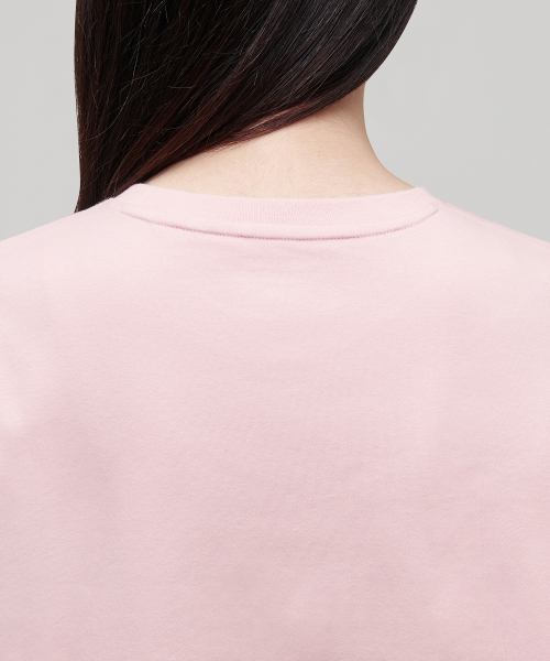 MUSINSA STANDARD WOMAN（ムシンサスタンダードウーマン）の「ウィメンズベーシッククルーネックTシャツ[インディアンピンク]（Tシャツ/カットソー・レディース・その他・LARGE/X-SMALL/SMALL/MEDIUM）」の4枚目の写真
