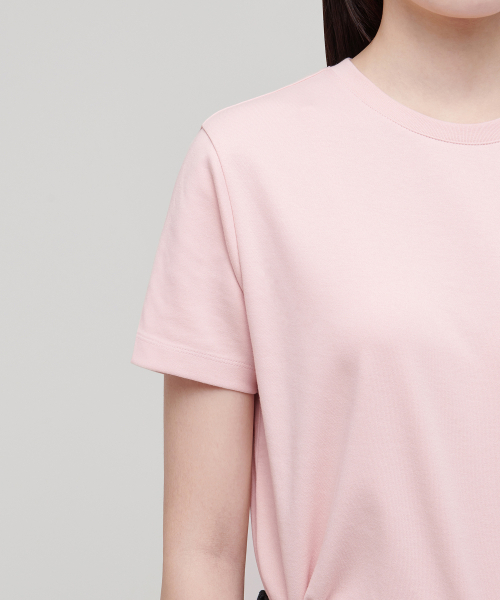 MUSINSA STANDARD WOMAN（ムシンサスタンダードウーマン）の「ウィメンズベーシッククルーネックTシャツ[インディアンピンク]（Tシャツ/カットソー・レディース・その他・LARGE/X-SMALL/SMALL/MEDIUM）」の5枚目の写真