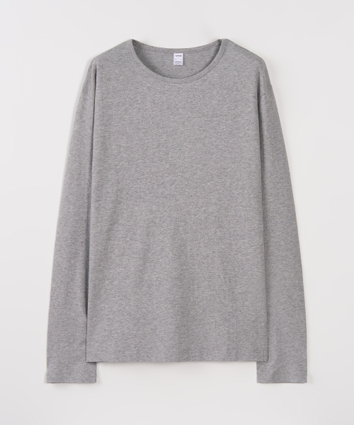 TOFFEE(トフィー)の「ラウンドネックロングスリーブ (メランジェグレー)(Tシャツ/カットソー・メンズ・その他・MEDIUM/LARGE/X-LARGE)」の4枚目の写真