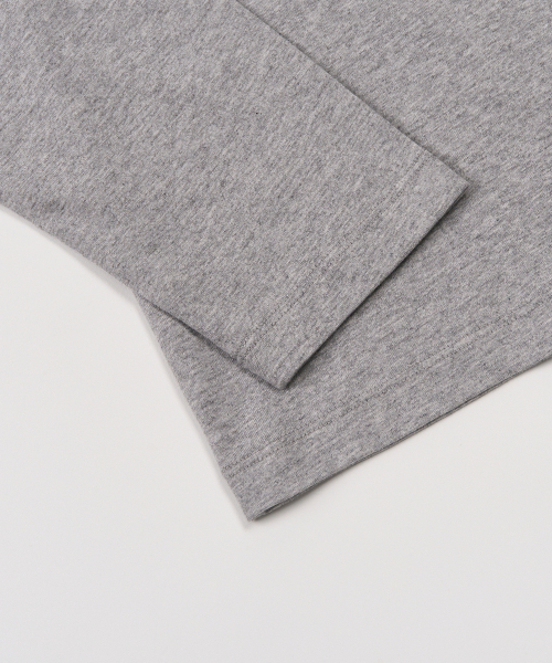 TOFFEE(トフィー)の「ラウンドネックロングスリーブ (メランジェグレー)(Tシャツ/カットソー・メンズ・その他・MEDIUM/LARGE/X-LARGE)」の6枚目の写真