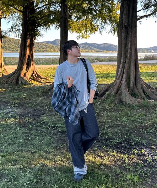 TOFFEE(トフィー)の「ラウンドネックロングスリーブ (メランジェグレー)(Tシャツ/カットソー・メンズ・その他・MEDIUM/LARGE/X-LARGE)」の2枚目の写真