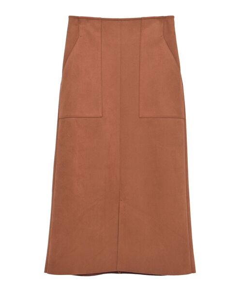 YECCA VECCA（イェッカヴェッカ）の「ハイウエストフェイクスエードスカート（スカート・レディース・テラコッタ/ブラウン/ライトベージュ/ライトブルー・S/M）」の9枚目の写真