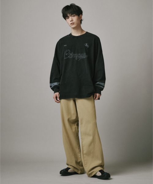 Verdnt(バーダント)の「切開レイヤードカーゴワイドコットンパンツ【ベージュ】(その他パンツ・レディース・ベージュ・SMALL/MEDIUM/LARGE/X-LARGE)」の5枚目の写真